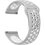 Gpack Amazfit Cheetah Round Kordon Delikli Çift Renk Silikon
