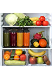 1 Adet (Pipet ve 2 Kapaklı) Cam  Bardak  , Hava Geçirmez Kapak, Meyve Suyu, Boba, Smoothie,