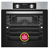 Simfer 10 Fonksiyon Airfry Plus Inox 3'lü Ankastre Set (8210 Fırın + 3653 Ocak + 8738 Davlumbaz)