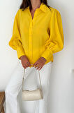Balon Kol Gömlek Sarı