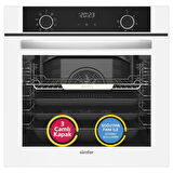 Simfer 10 Fonksiyon Airfry Beyaz 3'lü Ankastre Set (8216 Fırın + 3507 Ocak + 8739 Davlumbaz)