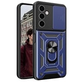 Gpack Samsung Galaxy A25 Kılıf Sert Silikon Tank Aramid Sürgülü Vega Yüzüklü