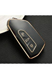 Volkswagen ID4 ID6 Anahtar Kılıfı Gold Siyah Renk