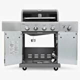 Kenmore Gazlı Barbekü 4 Ocaklı Siyah - Metal