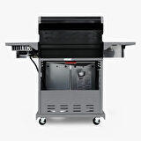 Kenmore Gazlı Barbekü 4 Ocaklı Siyah - Metal
