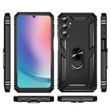 Gpack Samsung Galaxy A25 Kılıf Vega Sert Silikon Tank Standlı Yüzüklü Mıknatıslı
