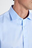 Slim Fit Dar Kesim Klasik Yaka %100 Pamuk Ütü Gerektirmeyen Non-Iron Gömlek