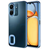 Gpack Xiaomi Poco C65 Kılıf Logo Gösteren Kamera Korumalı Silikon