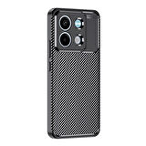 Gpack Xiaomi Redmi Note 13 Kılıf Negro Karbon Kamera Korumalı Silikon