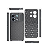 Gpack Xiaomi Redmi Note 13 Kılıf Negro Karbon Kamera Korumalı Silikon