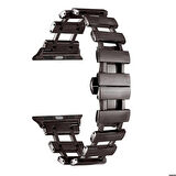 Gpack Apple Watch 4 5 40mm Kordon Metal Yandan Çıtçıtlı Boşluklu Tasarım KRD96