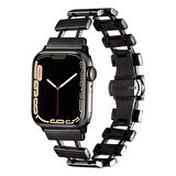 Gpack Apple Watch 4 5 40mm Kordon Metal Yandan Çıtçıtlı Boşluklu Tasarım KRD96