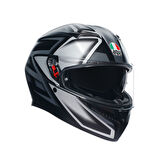 Agv K3 Compound Matt Black Grey Kapalı Kask