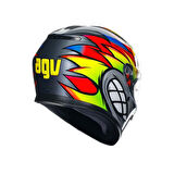 Agv K3 Birdy 2.0 Grey Yellow Red Kapalı Kask