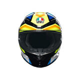 Agv K6 S Joan Black Blue Yellow Kapalı Kask