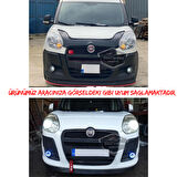 Fiat Doblo D3 2010-2015 Uyumlu Üniversal Mercekli Angel Sis Farı Metal Su Geçirmez 76 mm Buz Mavi Halkalı Gündüz Farı Angel Eyes 2 Adet