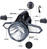 Gaman 60Watt Güneş Enerjili Solar Şarjlı 5 Mod Kamp El Feneri Sarkıt Fener Çardak Ledi Powerbank Özelliği