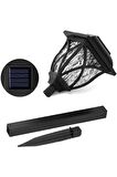 Gaman 6 ADET Büyük Boy X15 Güneş Enerjili Bahçe Lambası Saplamalı Solar Dekoratif Led 43cm