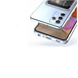 Gpack Samsung Galaxy S23 FE Kılıf 1 Adet Kartlıklı Şeffaf Silikon Kamera Korumalı