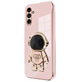 Gpack Samsung Galaxy M15 5G Kılıf Kamera Korumalı Astronot Desenli Standlı Silikon