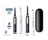 Oral-B iO 4 Şarjlı Diş Fırçası Seti 2'li - Mat Siyah / Beyaz