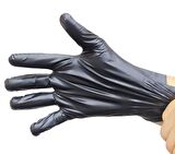 GLOVE S BEDEN TPE/PE POŞET SİYAH ELASTİK ELDİVEN 100 ADET