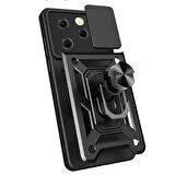 Gpack Tecno Spark 20 Pro Kılıf Tank Aramid Sürgülü Vega Yüzüklü Sert Silikon