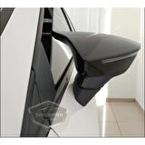 Seat Leon MK3 MK3.5 2012-2020 Batman Yarasa Ayna Kapağı Piano Black ABS Plastik