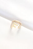 F Harfli Altın Renk Ayarlanabilir Yüzük