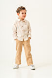 Erkek Çocuk Keten Gömlek Müslin Pantolon Takım 2-5 Yaş