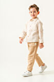 Erkek Çocuk Keten Gömlek Müslin Pantolon Takım 2-5 Yaş