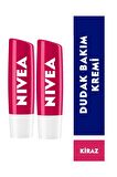Nivea Kiraz Dudak Bakım Kremi 4,8g X 2 Avantajlı Paket