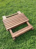 Ahşap Katlanır Piknik ve Kamp Masası 60x60