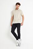 Erkek Basic Polo Yaka Tişört (Regular Fit) Bej