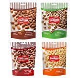 Tadım Badem-Antep Fıstığı-Yer Fıstığı-Fındık İçi 180 gr 4 lü Karma Paket