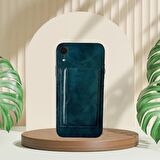 İPHONE XR TLP KARTLIKLI STANDLI GLASE LÜX DERİ KILIF