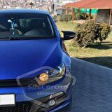 Vw Scirocco 2008-2016 Batman Yarasa Ayna Kapağı Piano Black ABS Plastik