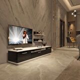 Decoraktiv Trendstyle 4 Mdf Tv Ünitesi Tv Sehpası - Beyaz - Siyah