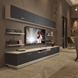 Decoraktiv Trendstyle 8Y Mdf Tv Ünitesi Tv Sehpası - Beyaz - Antrasit