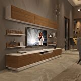 Decoraktiv Trendstyle 8YS Mdf Tv Ünitesi Tv Sehpası - Beyaz - Ceviz