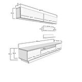 Decoraktiv Trendstyle 5S Mdf Tv Ünitesi Tv Sehpası - Ceviz - Antrasit