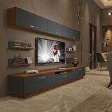 Decoraktiv Trendstyle 8Y Mdf Tv Ünitesi Tv Sehpası - Ceviz - Antrasit