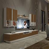 Decoraktiv Trendstyle 8DA Mdf Tv Ünitesi Tv Sehpası - Beyaz - Ceviz
