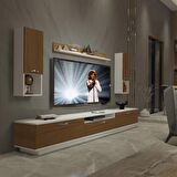 Decoraktiv Trendstyle 270DA Mdf Tv Ünitesi Tv Sehpası - Beyaz - Ceviz