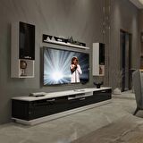 Decoraktiv Trendstyle 270DA Mdf Tv Ünitesi Tv Sehpası - Beyaz - Siyah