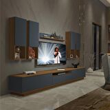 Decoraktiv Trendstyle 8DAS Mdf Tv Ünitesi Tv Sehpası - Ceviz - Antrasit