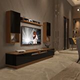 Decoraktiv Trendstyle 5220DAS Mdf Tv Ünitesi Tv Sehpası - Ceviz - Siyah
