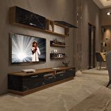 Decoraktiv Trendstyle 5220 Slm Tv Ünitesi Tv Sehpası - Ceviz - Siyah Mermer