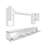 Decoraktiv Trendstyle 5220DA Mdf Tv Ünitesi Tv Sehpası - Ceviz - Siyah Mermer