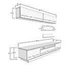 Decoraktiv Trendstyle 5S Mdf Tv Ünitesi Tv Sehpası - Pera - Antrasit